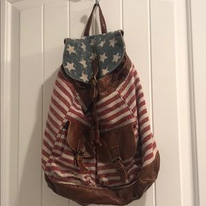 American flag backpack
